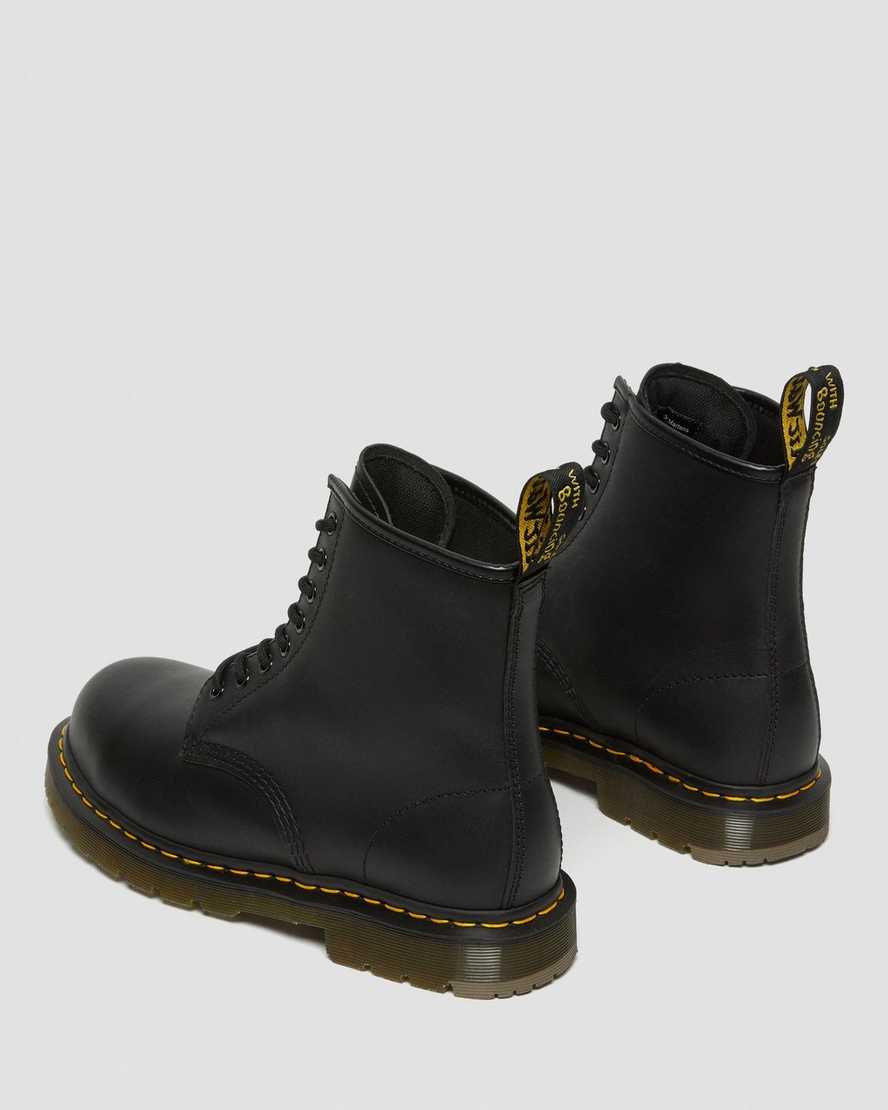 sorte dr martens 1460 skridsikre ståltå herre casual støvler