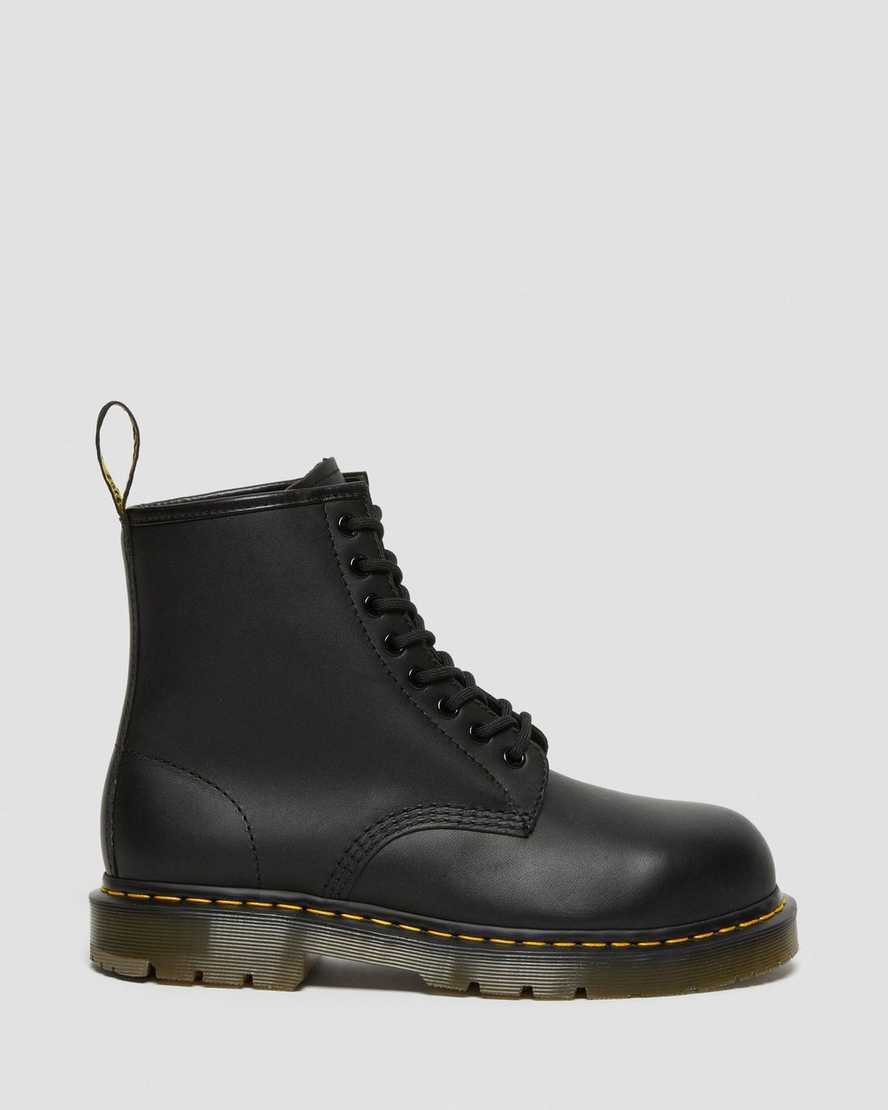 sorte dr martens 1460 skridsikre ståltå herre casual støvler