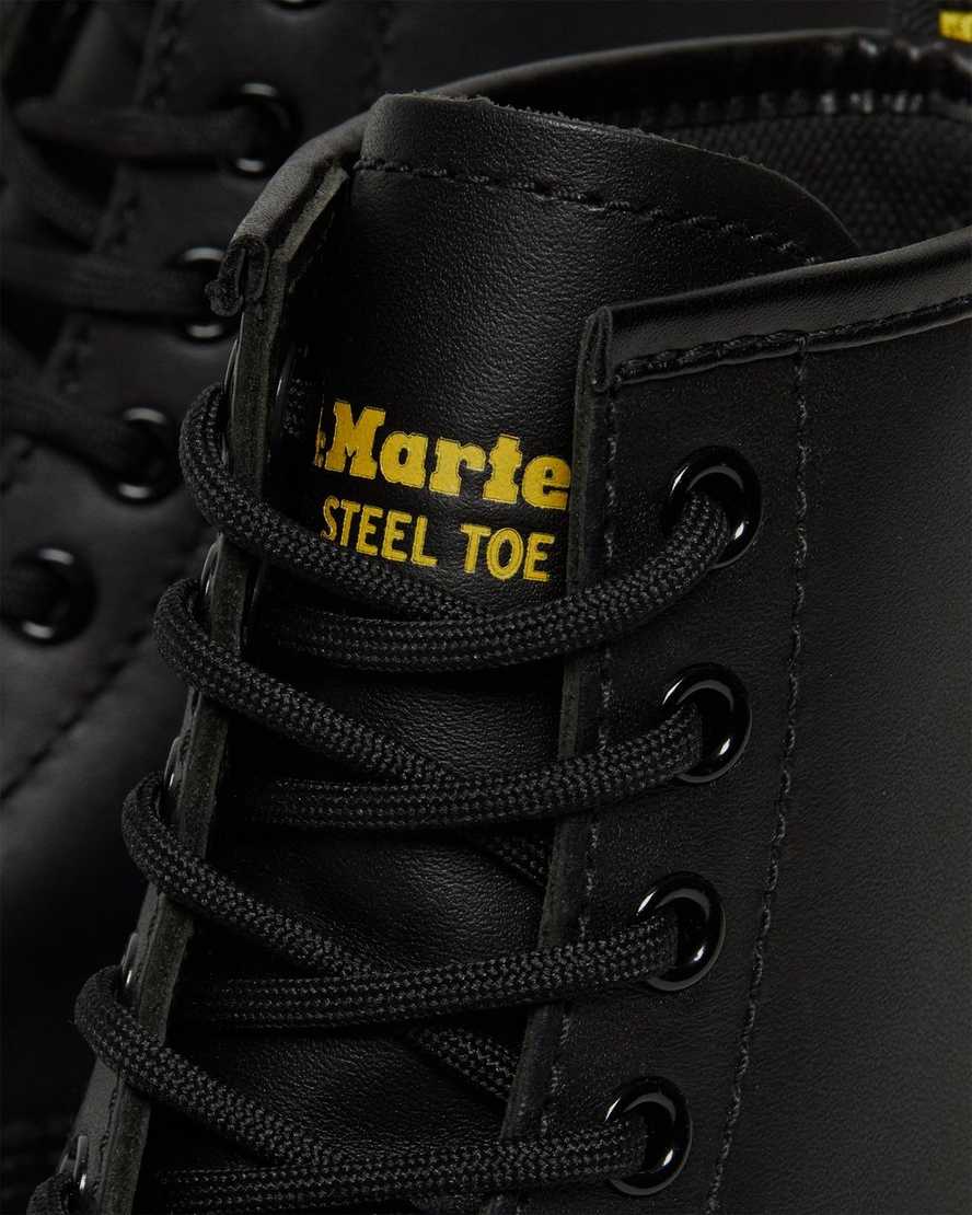 sorte dr martens 1460 skridsikre ståltå herre casual støvler