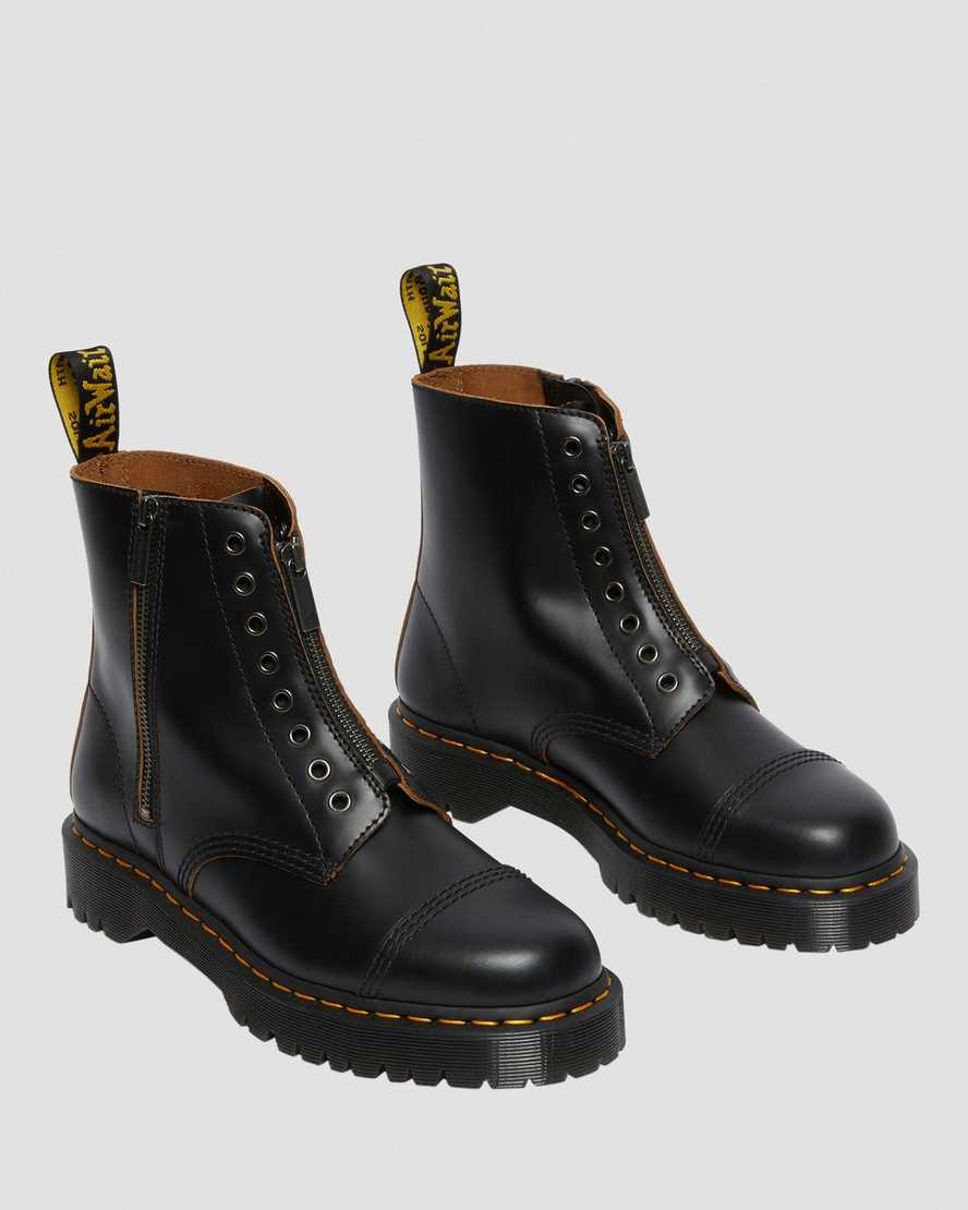 sorte dr martens 1460 laceless bex herre casual støvler