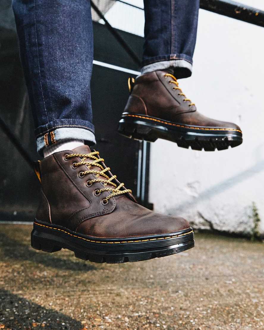 brune dr martens bonny herre casual støvler