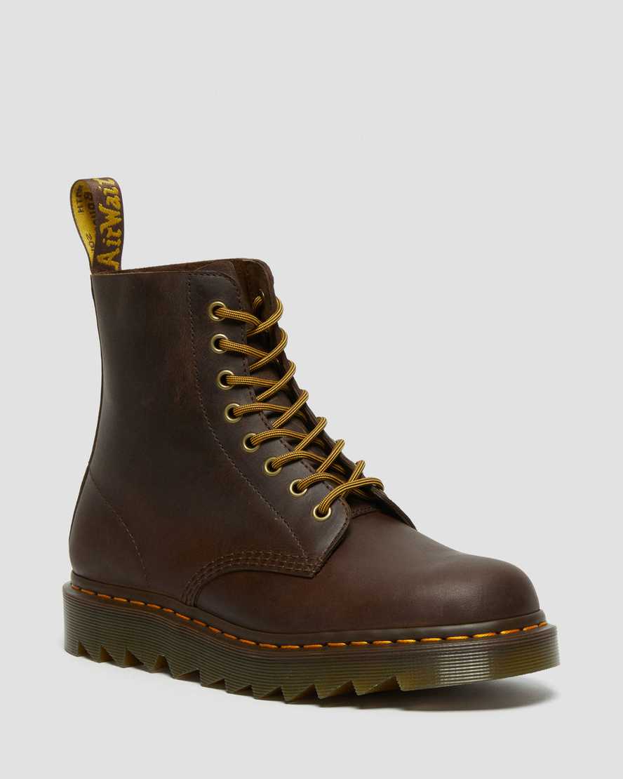 brune dr martens 1460 pascal ziggy herre casual støvler