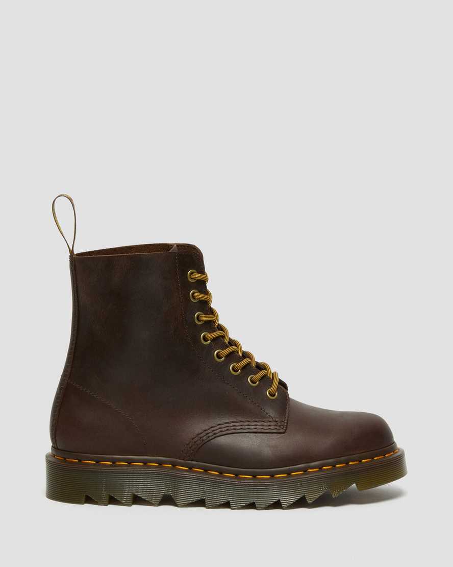 brune dr martens 1460 pascal ziggy herre casual støvler