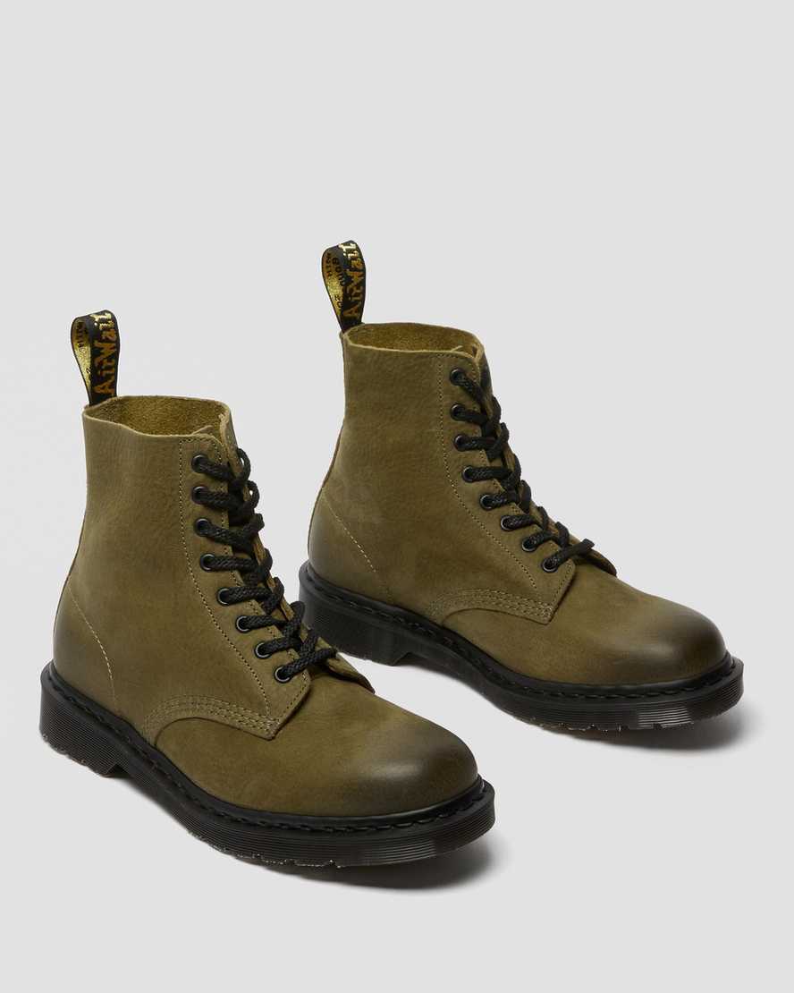 dr. martens 1460 pascal made in england titan herre casual støvler olivengrøn