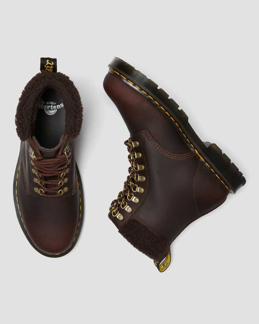 dr. martens 1460 dms wintergrip fleece herre støvler i mørkebrun
