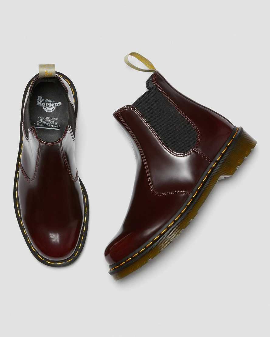 røde dr martens 2976 herre chelsea støvler