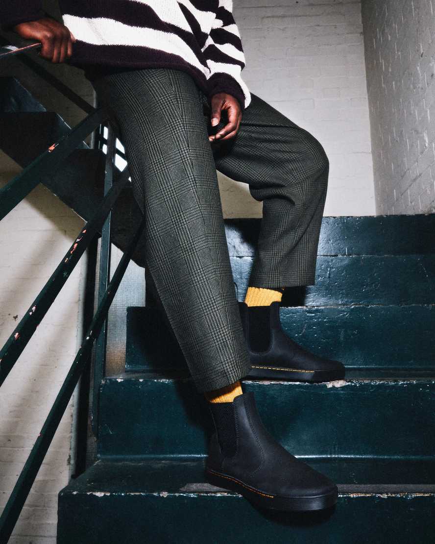 sorte dr martens tempesta casual herre chelsea støvler