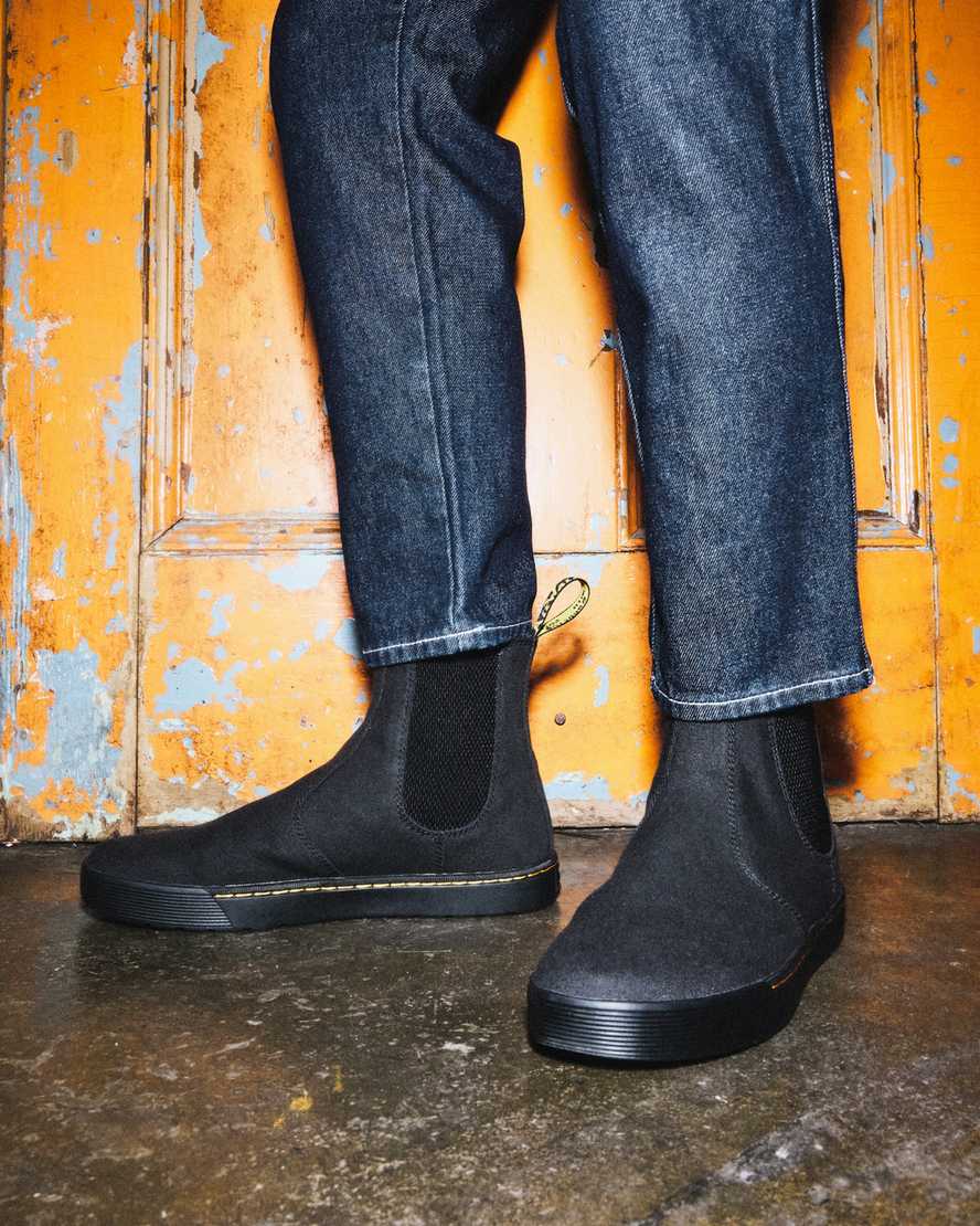 sorte dr martens tempesta casual herre chelsea støvler