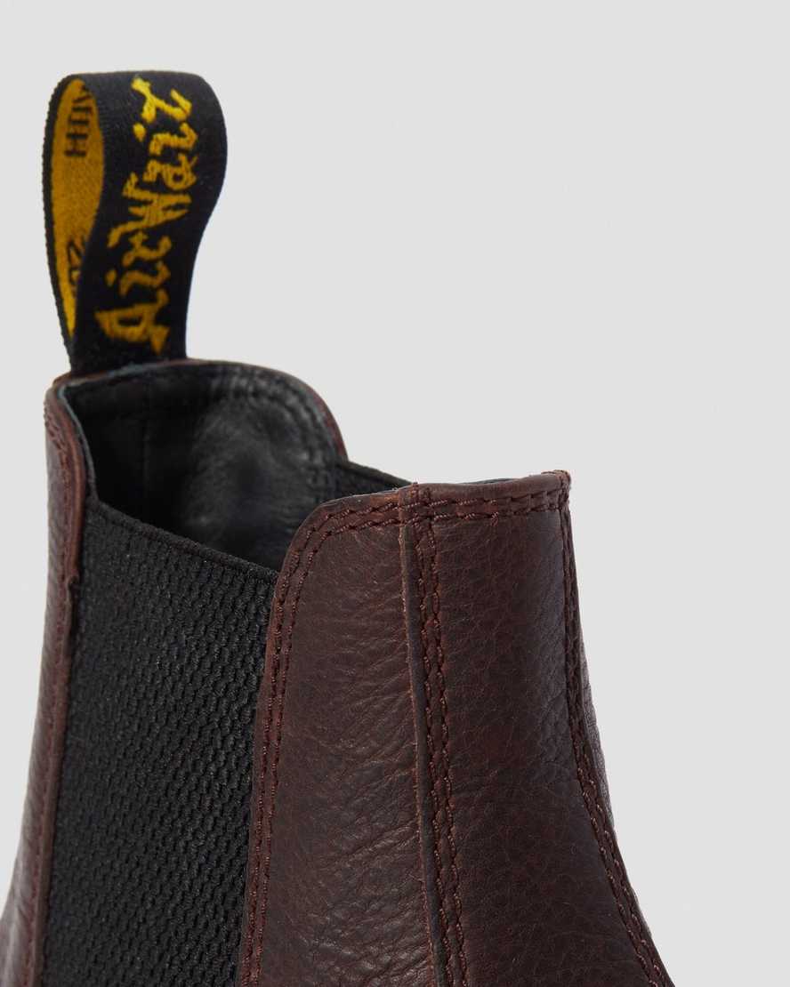 brune dr martens 2976 ambassador herre chelsea støvler