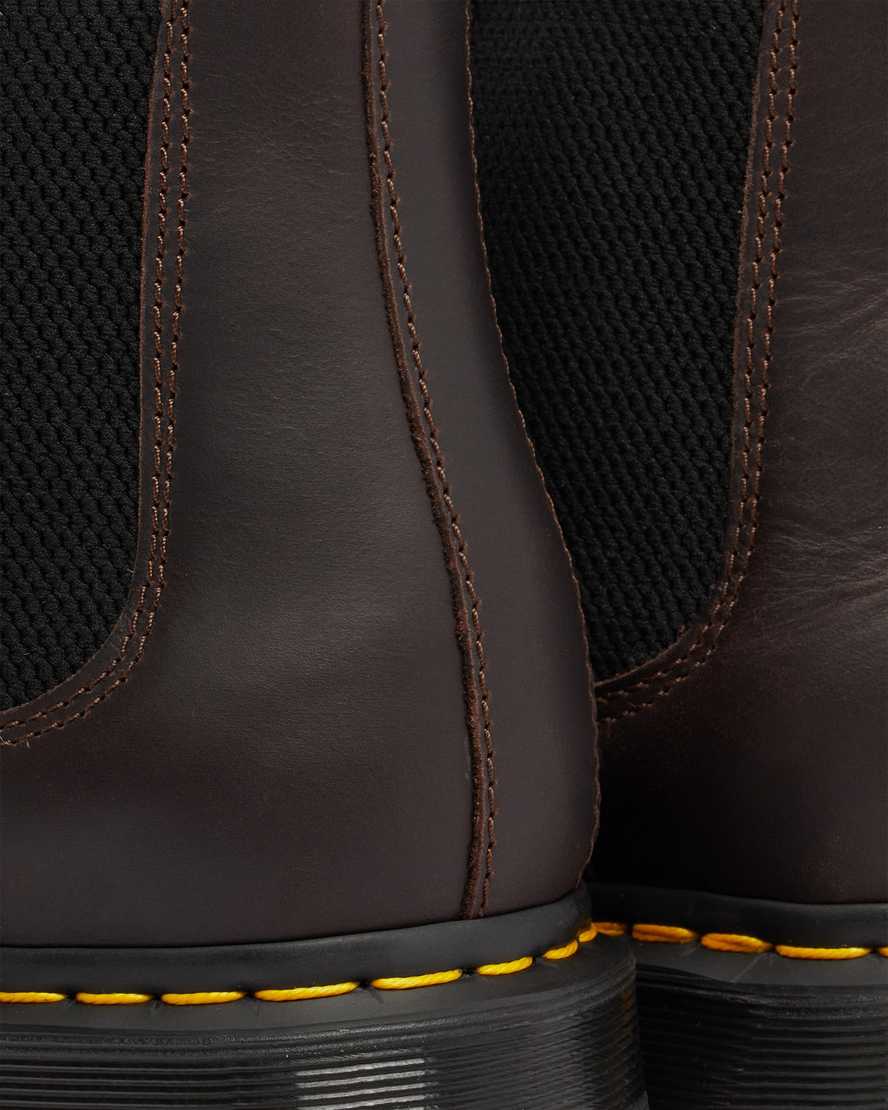 mørkebrune dr martens 2976 dms wintergrip herre chelsea støvler
