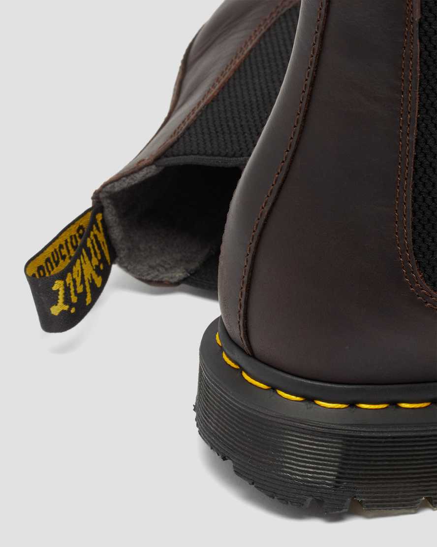 mørkebrune dr martens 2976 dms wintergrip herre chelsea støvler