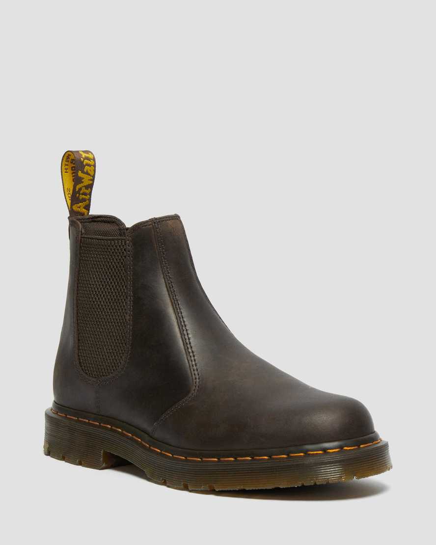 brune dr martens 2976 skridsikre herre chelsea støvler