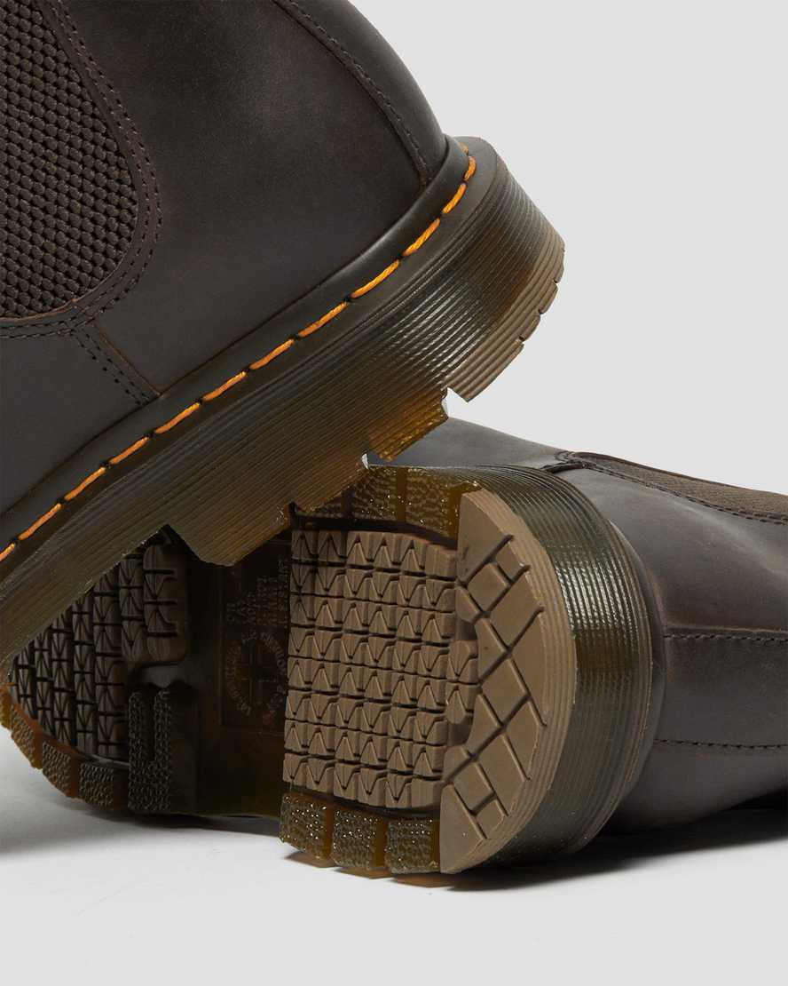 brune dr martens 2976 skridsikre herre chelsea støvler