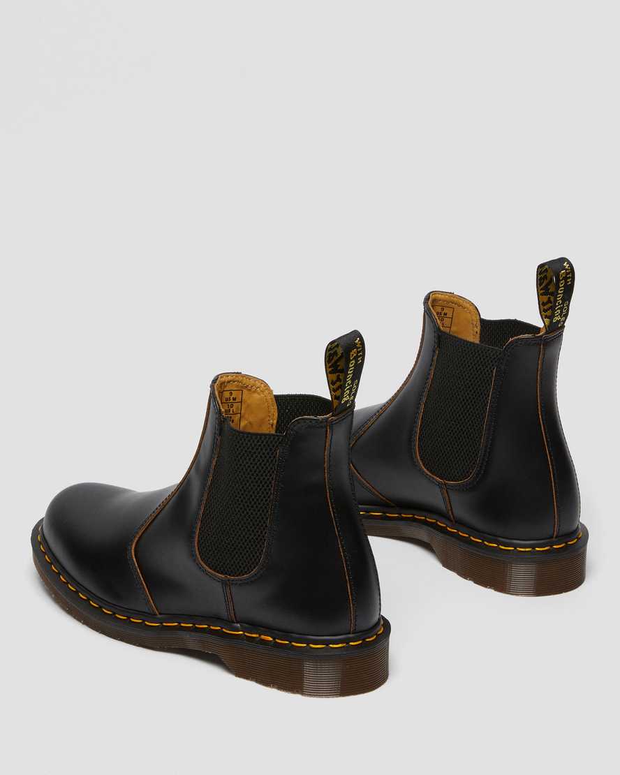 sorte dr martens 2976 vintage made in england herre chelsea støvler