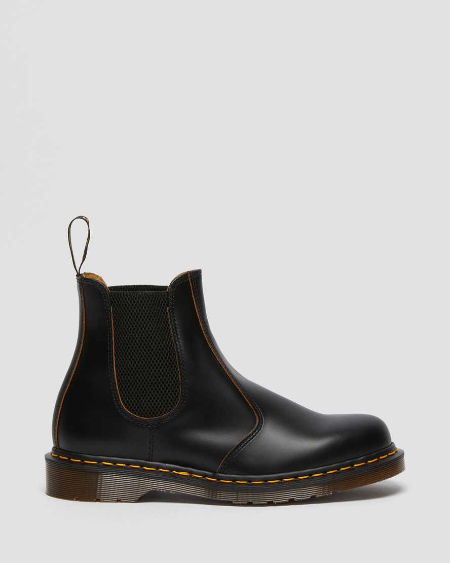 sorte dr martens 2976 vintage made in england herre chelsea støvler