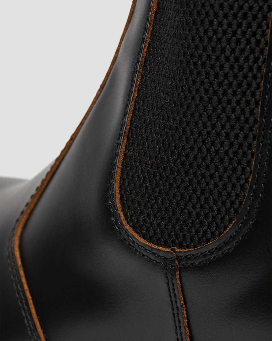 sorte dr martens 2976 vintage made in england herre chelsea støvler