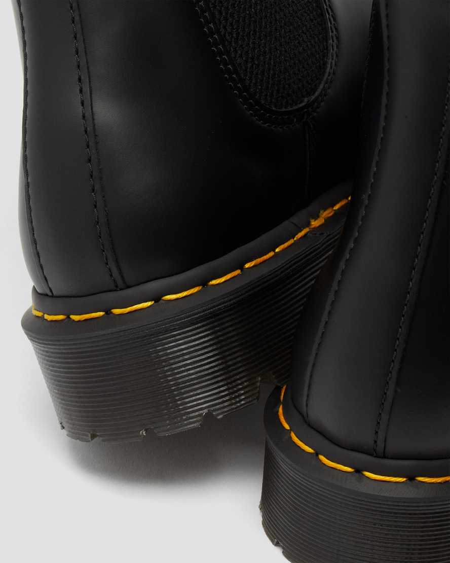 sorte dr martens 2976 bex smooth herre chelsea støvler