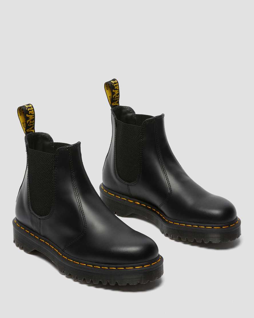 sorte dr martens 2976 bex smooth herre chelsea støvler