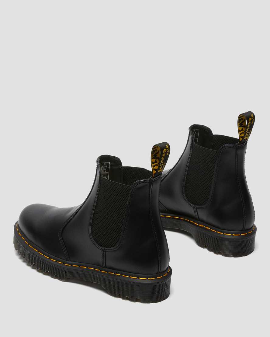 sorte dr martens 2976 bex smooth herre chelsea støvler