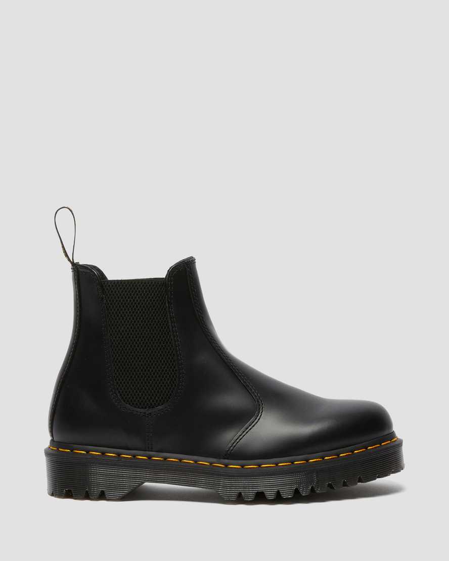 sorte dr martens 2976 bex smooth herre chelsea støvler