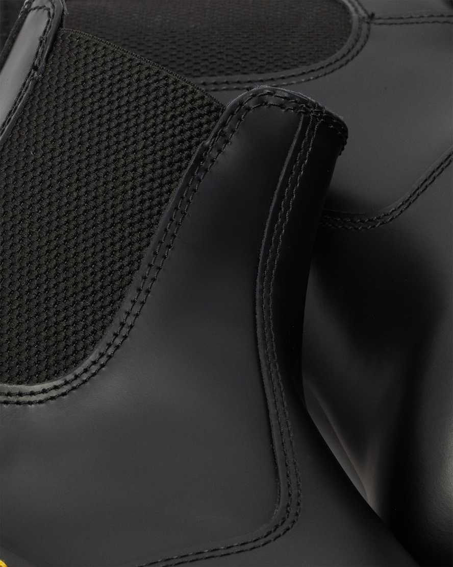 sorte dr martens 2976 bex smooth herre chelsea støvler