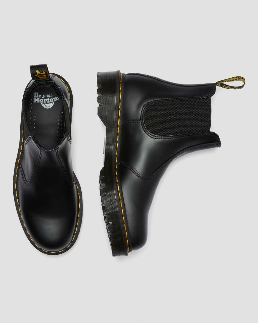 sorte dr martens 2976 bex smooth herre chelsea støvler