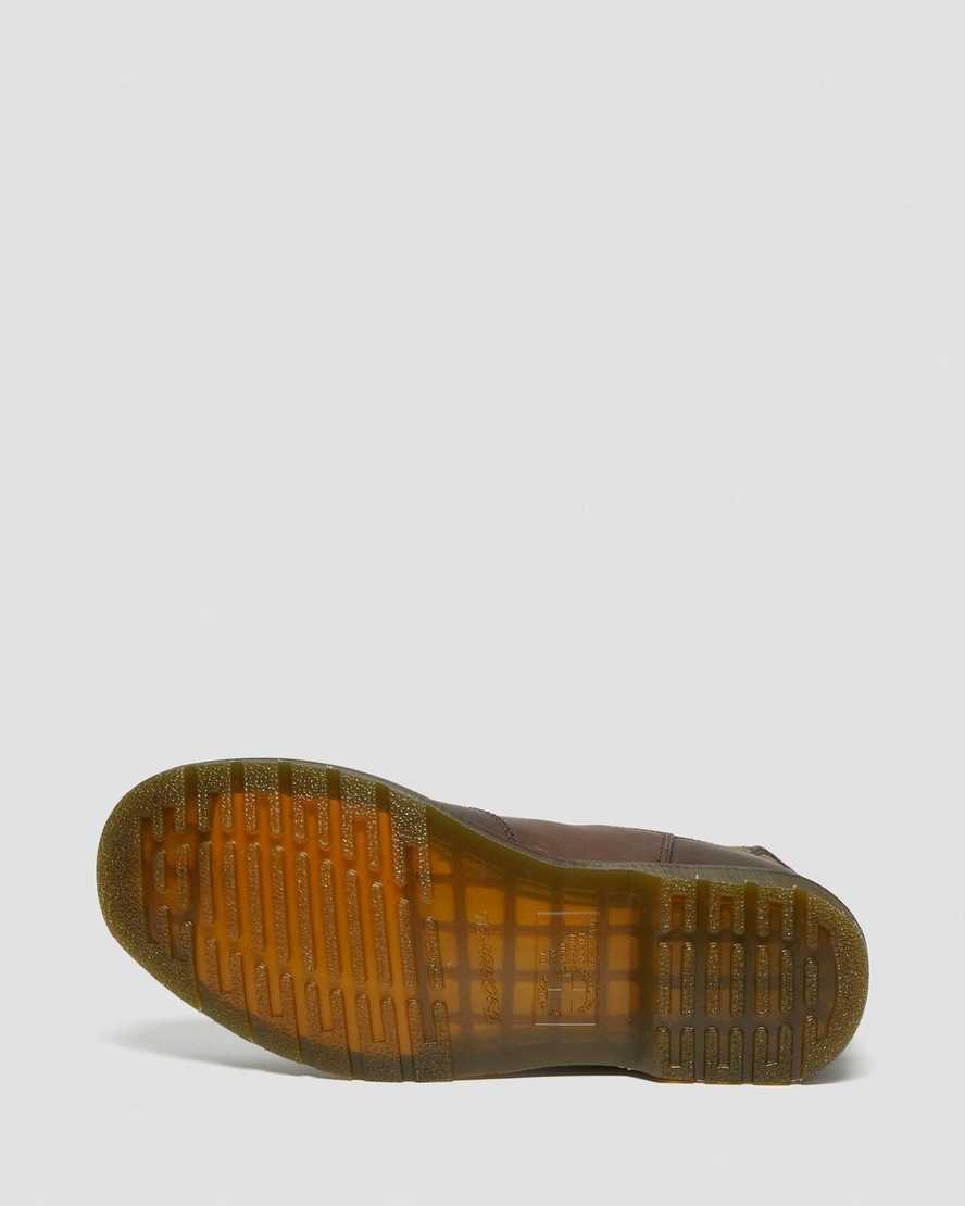 brune dr martens 2976 crazy horse herre chelsea støvler