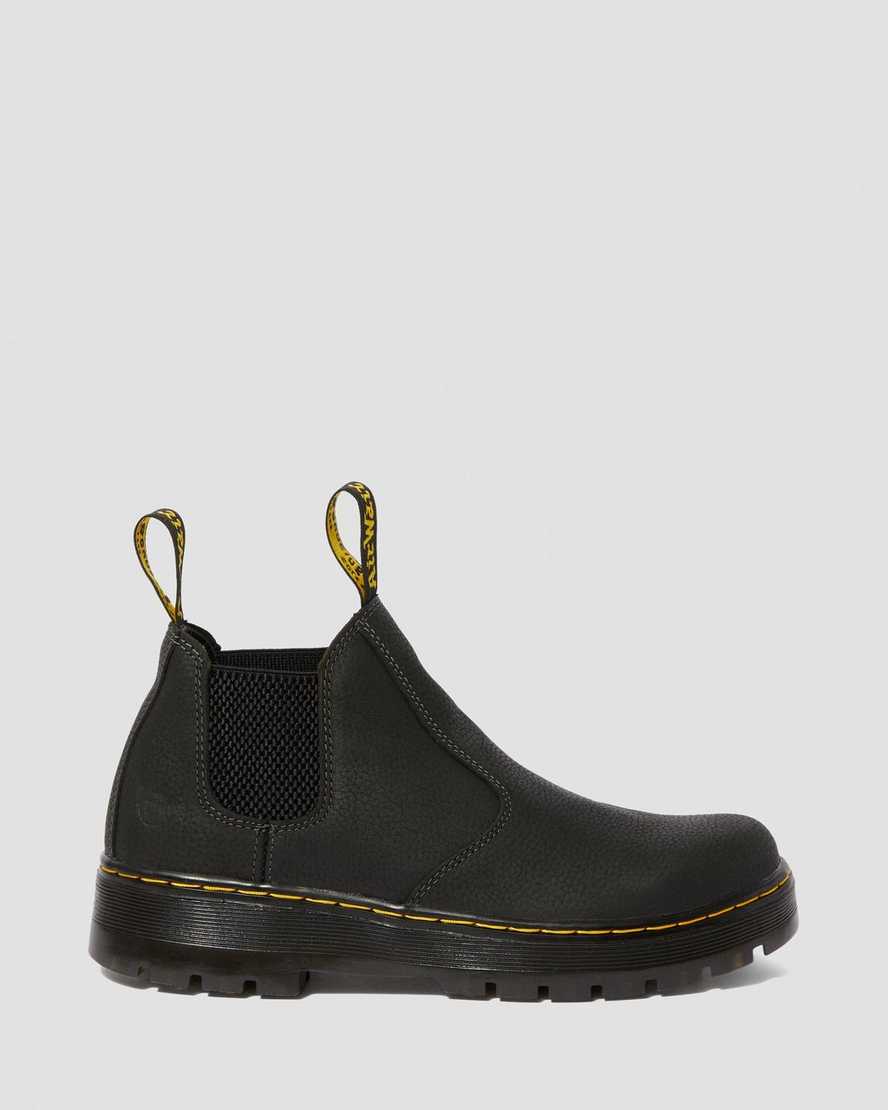 sorte dr martens hardie work herre chelsea støvler