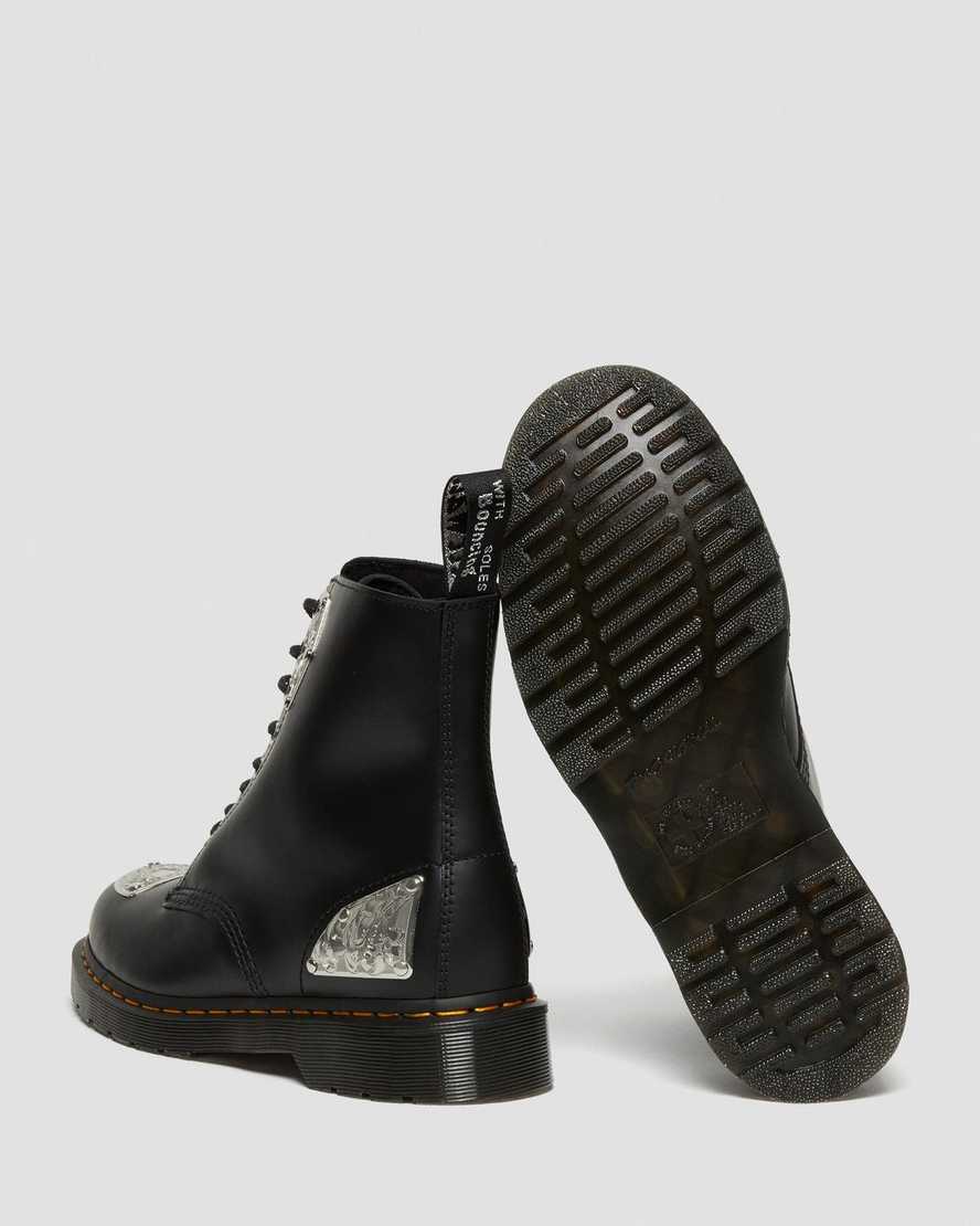sorte dr martens king nerd 1460 herrestøvler med snørebånd
