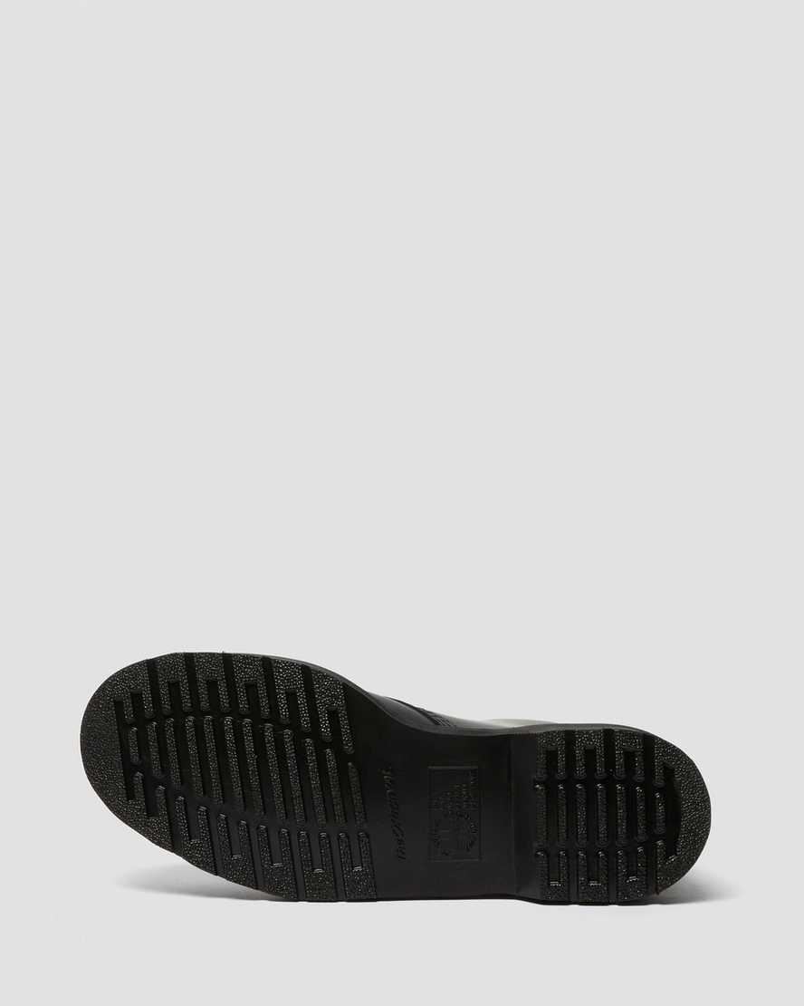 sorte dr martens 1460 mono smooth herrestøvler med snørebånd