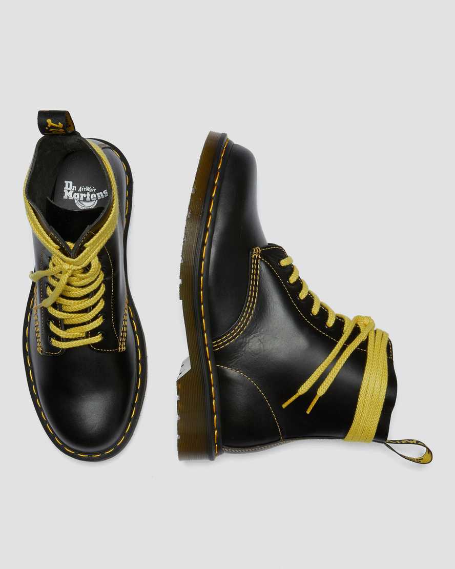 sorte dr martens 1460 pascal atlas herrestøvler med snørebånd
