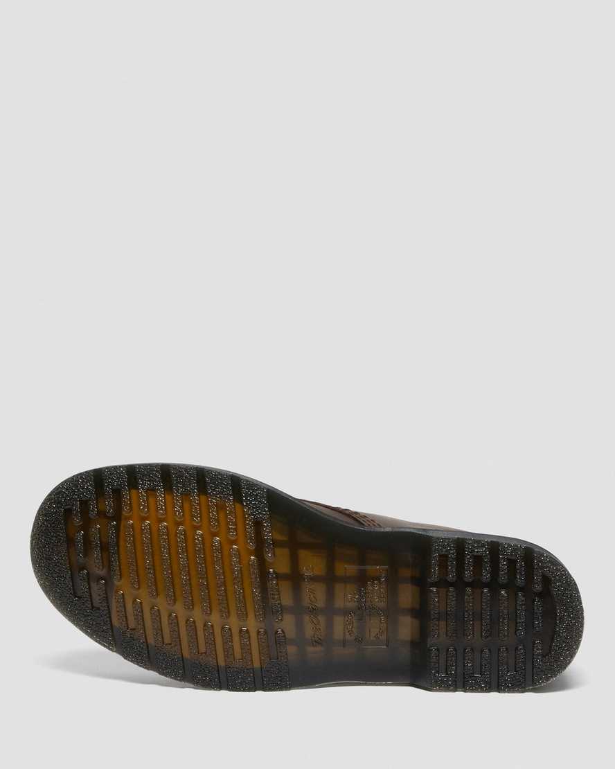mørkebrune dr martens 1460 pascal herrestøvler med snørebånd