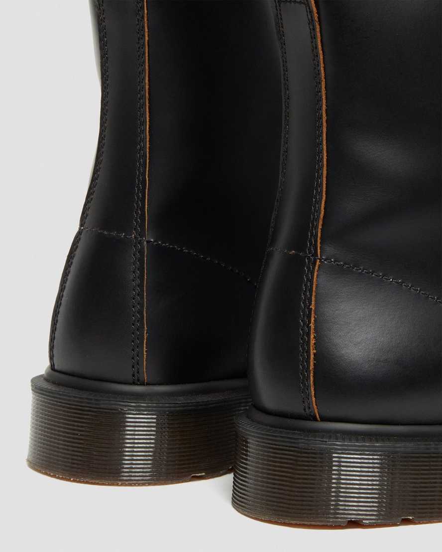 sorte dr martens 1460 vintage smooth herrestøvler med snørebånd