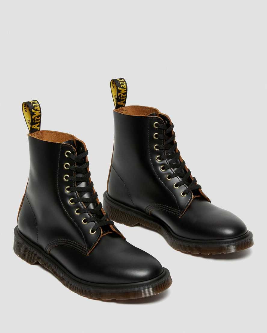 sorte dr martens 1460 vintage smooth herrestøvler med snørebånd