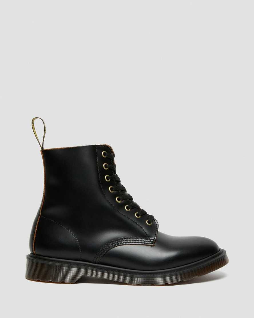 sorte dr martens 1460 vintage smooth herrestøvler med snørebånd