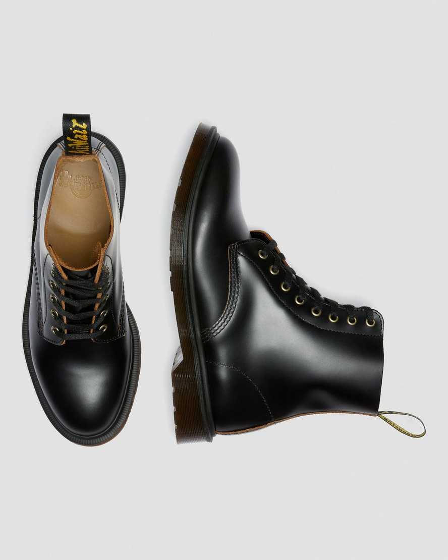 sorte dr martens 1460 vintage smooth herrestøvler med snørebånd