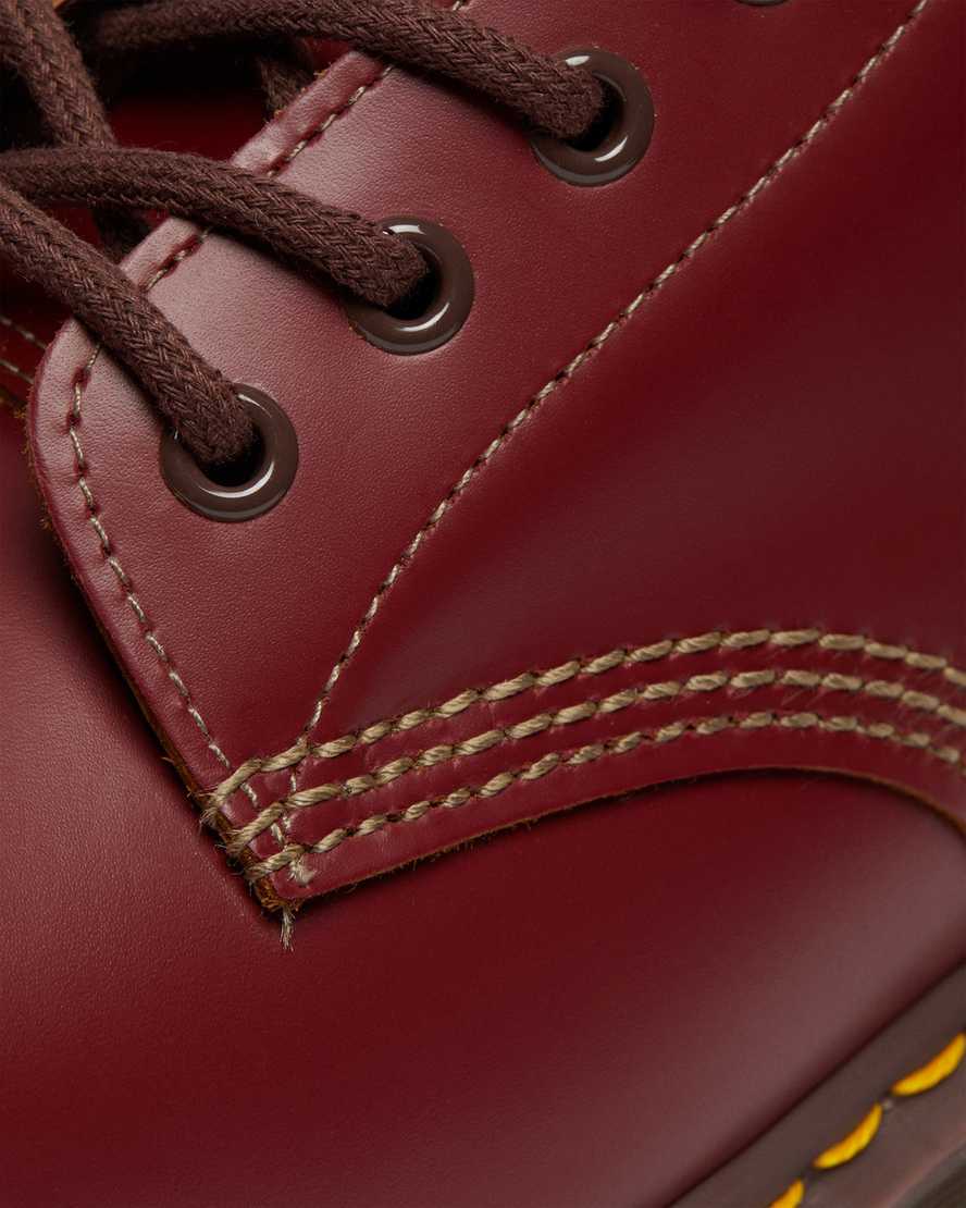 røde dr martens 1460 vintage made in england herrestøvler med snørebånd