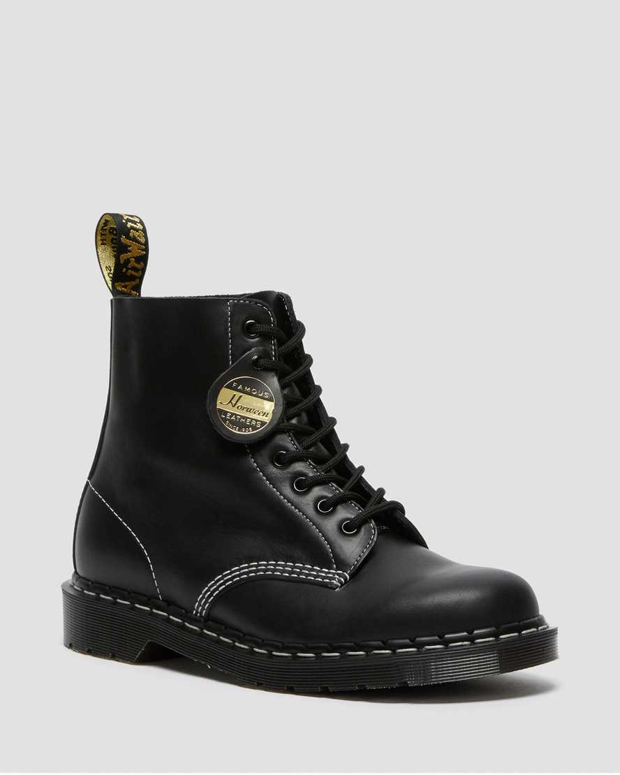 sorte dr martens 1460 pascal cavalier herrestøvler med snørebånd