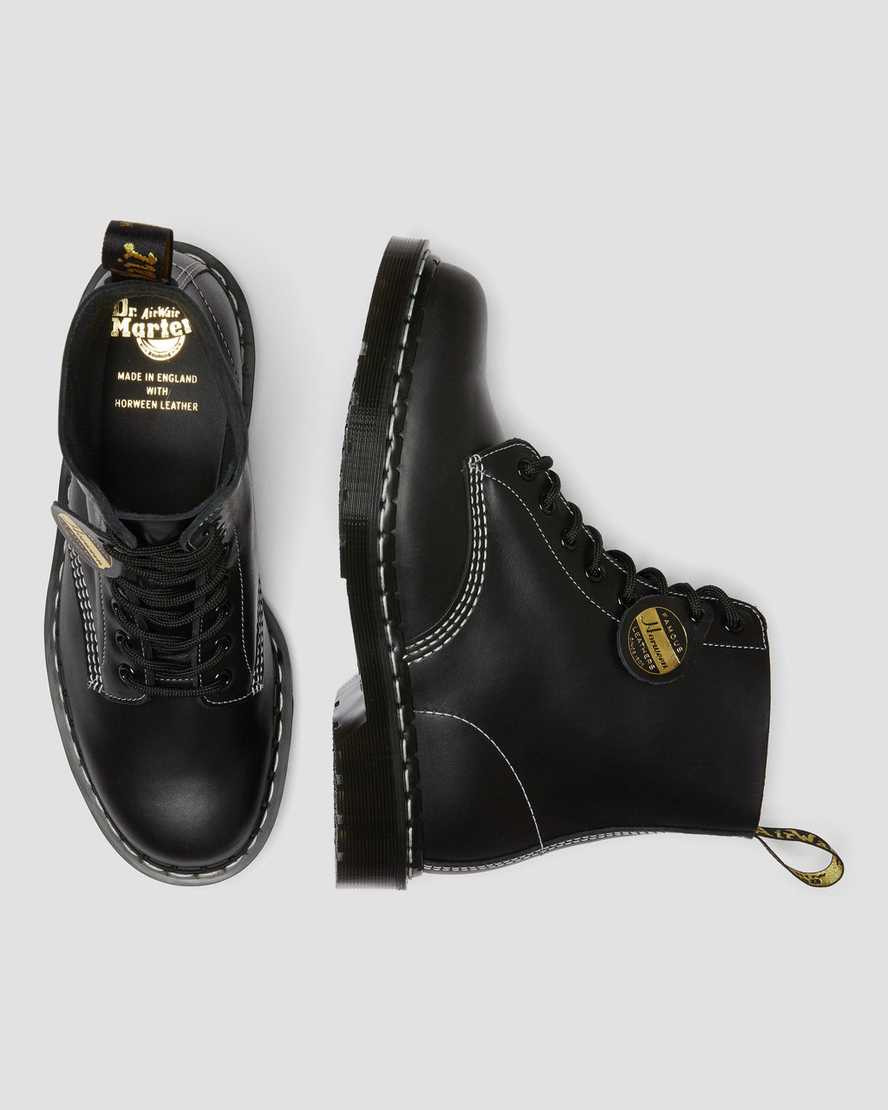 sorte dr martens 1460 pascal cavalier herrestøvler med snørebånd
