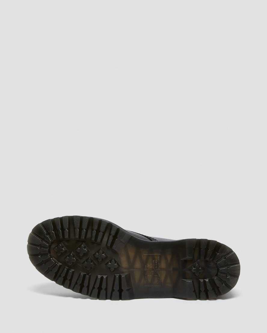 sorte dr martens 1460 pascal zip tumbled herrestøvler med snørebånd