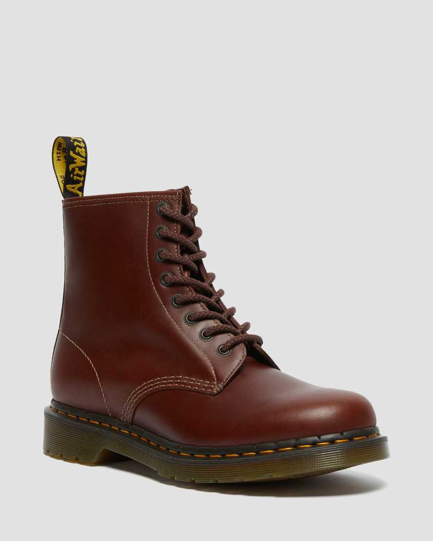 brune dr martens 1460 abruzzo herrestøvler med snørebånd