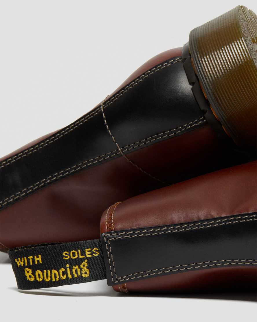 brune dr martens 1460 abruzzo herrestøvler med snørebånd