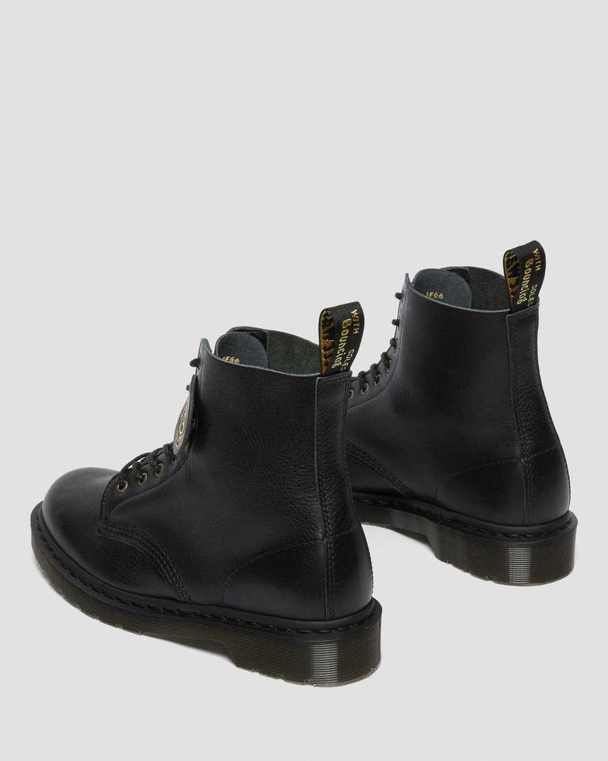 sorte dr martens 1460 pascal herrestøvler med snørebånd