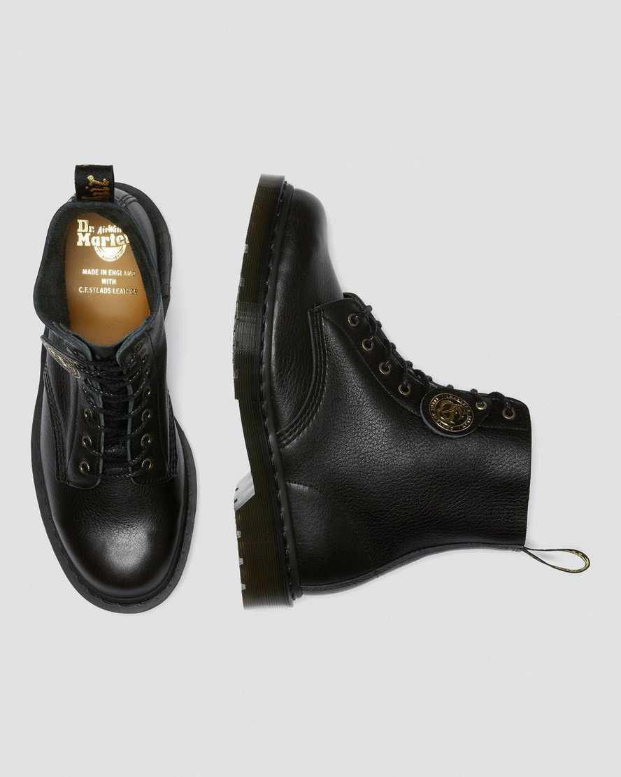 sorte dr martens 1460 pascal herrestøvler med snørebånd