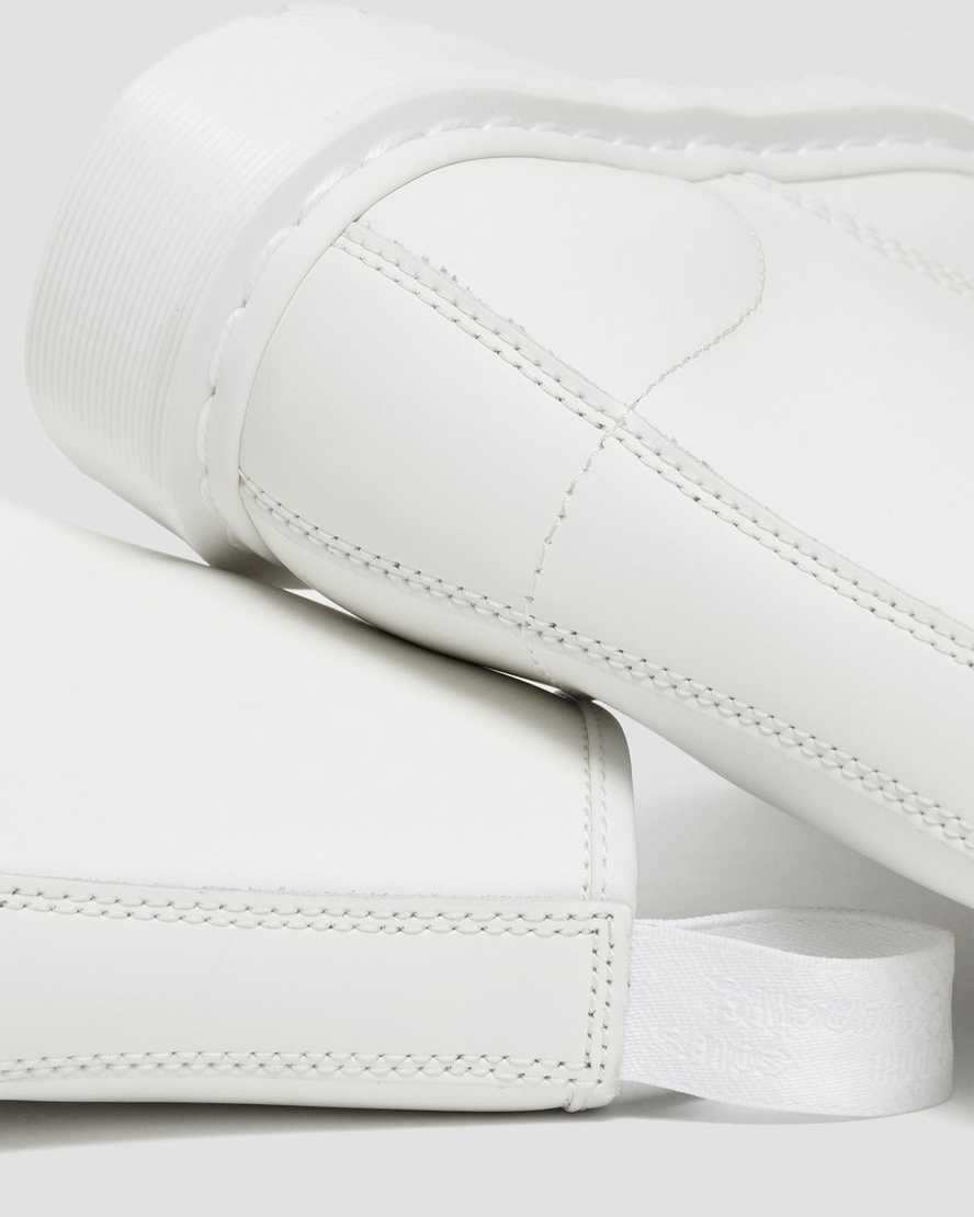 hvide dr martens 1460 mono smooth herrestøvler med snørebånd