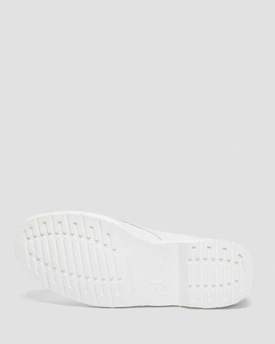 hvide dr martens 1460 mono smooth herrestøvler med snørebånd