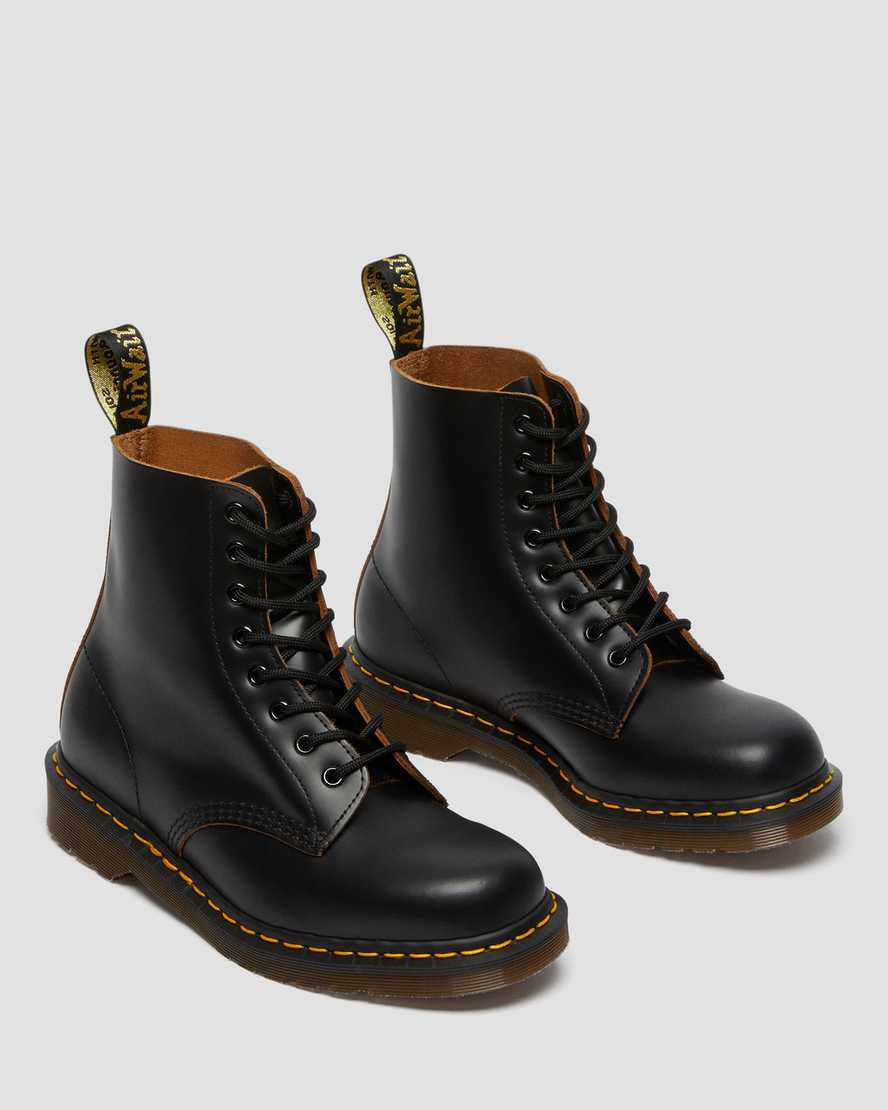 sorte dr martens 1460 vintage made in england herrestøvler med snørebånd