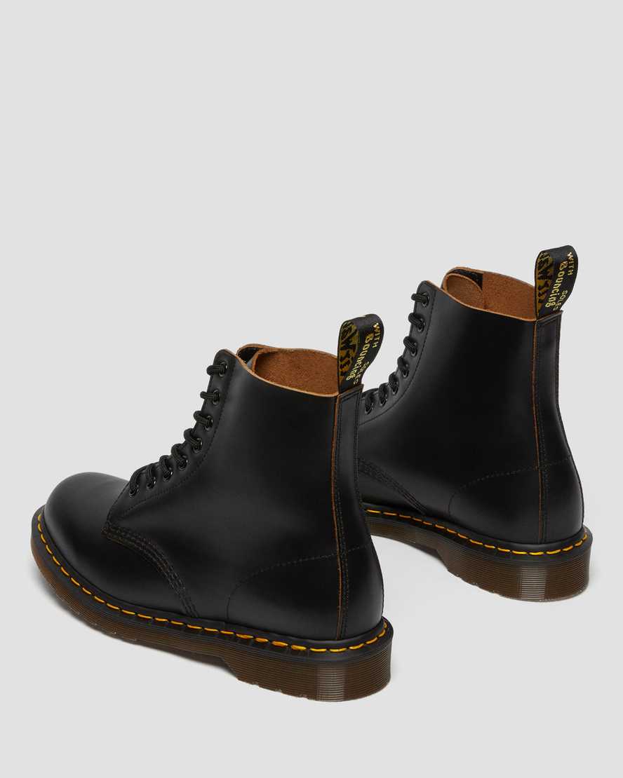 sorte dr martens 1460 vintage made in england herrestøvler med snørebånd