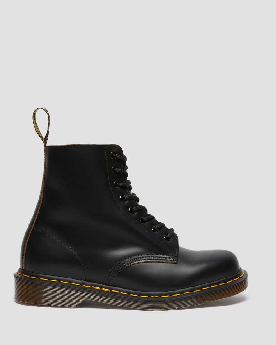 sorte dr martens 1460 vintage made in england herrestøvler med snørebånd