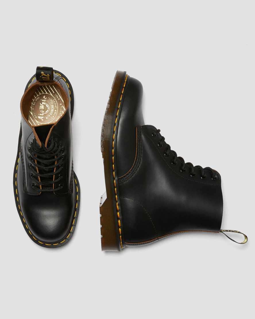 sorte dr martens 1460 vintage made in england herrestøvler med snørebånd